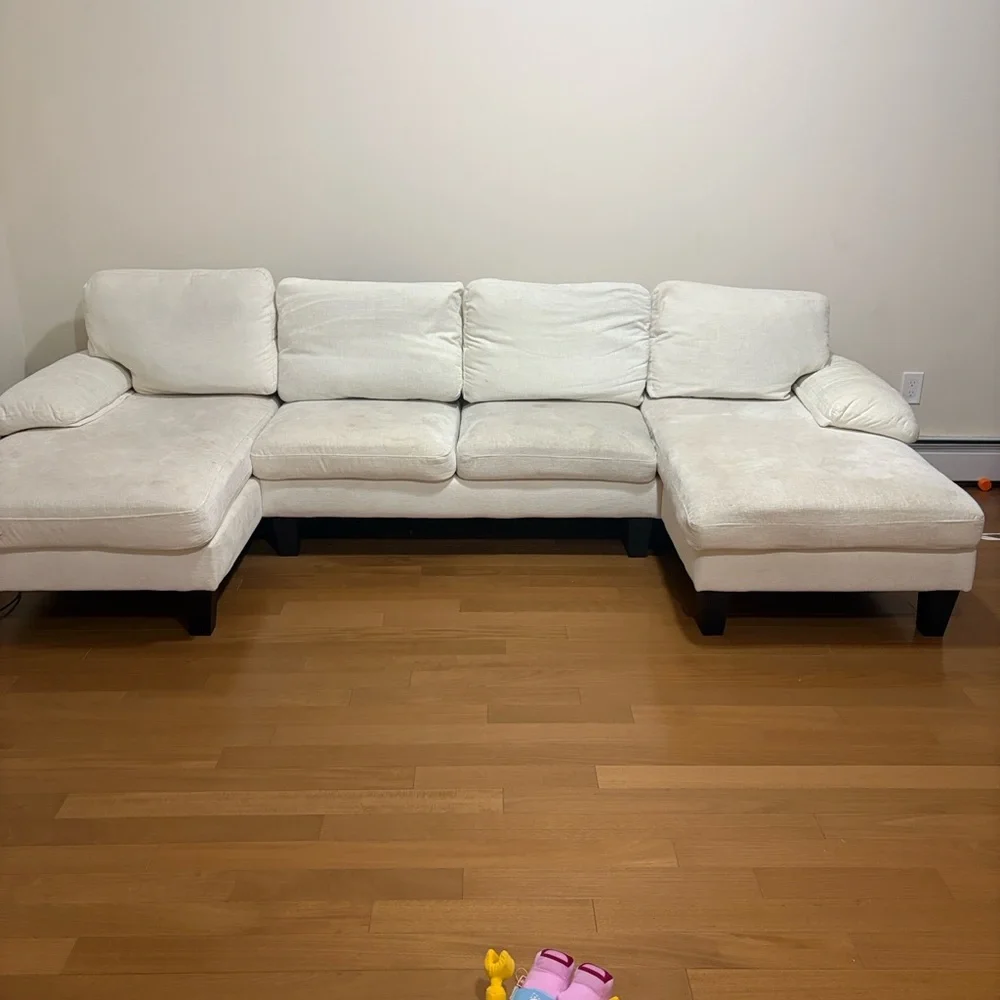 Amazon Cream Sectional Sofa